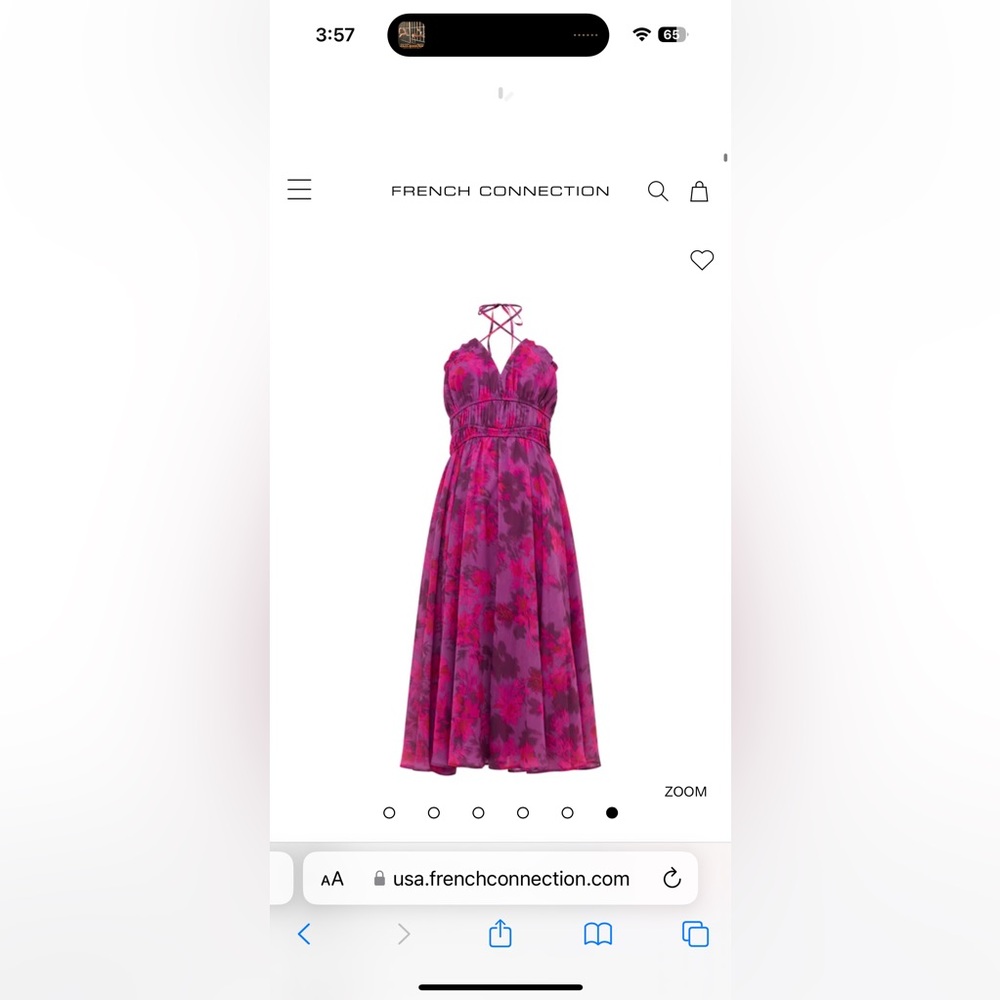 French Connection cross over midi dress!